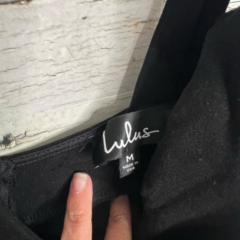 Lulu's Black Mini Dress - Picture 4 of 7